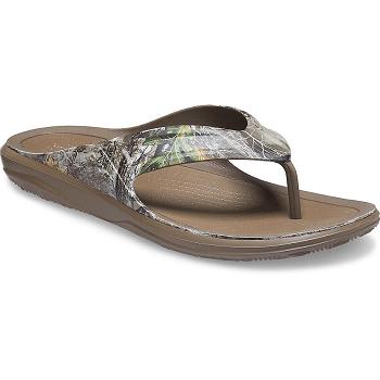 Crocs Swiftwater Realtree Hnede - Panske Žabky